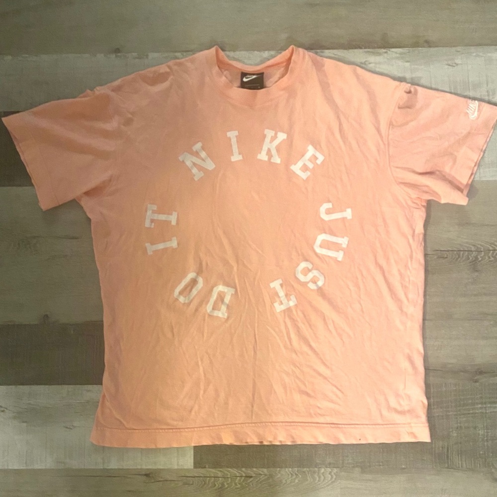 Rose Pink Just Do It Nike Logo T Shirt-Medium